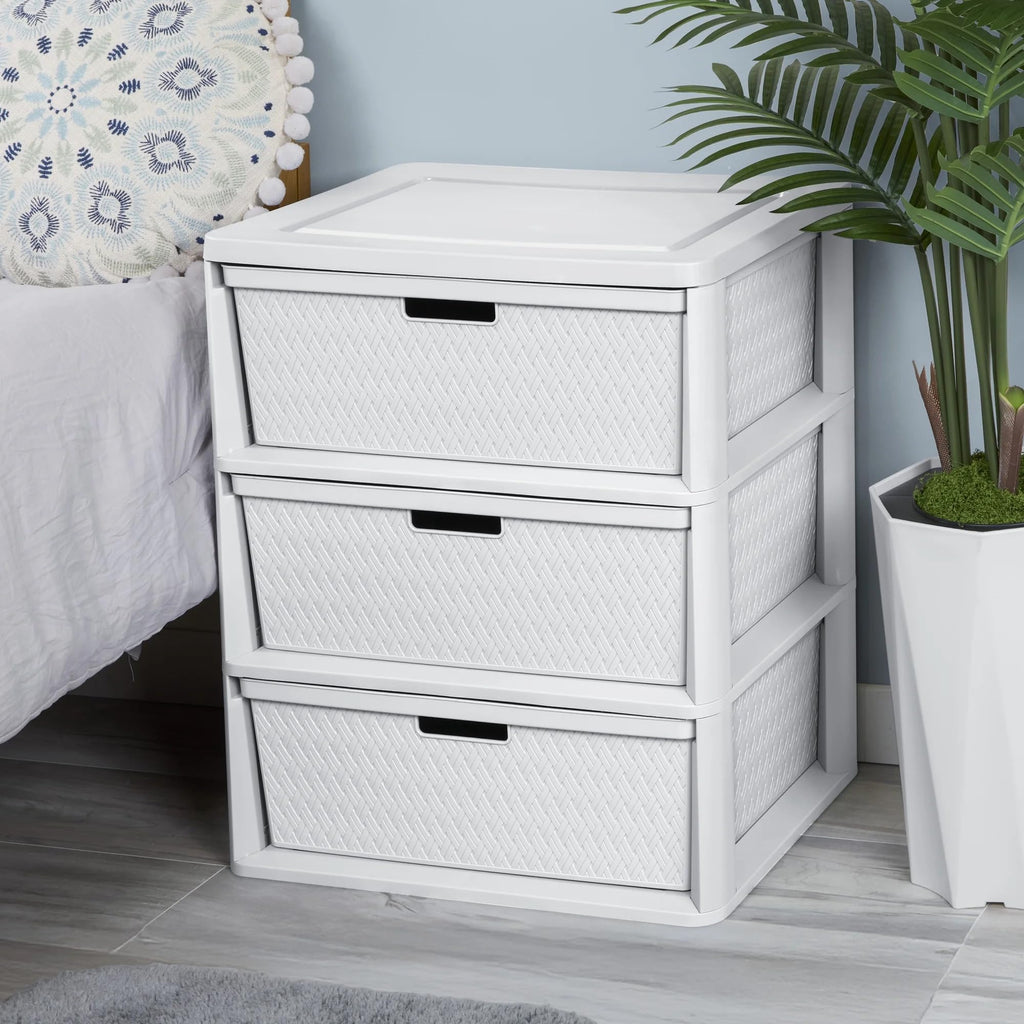 White 3 Drawer Storage Unit O6024