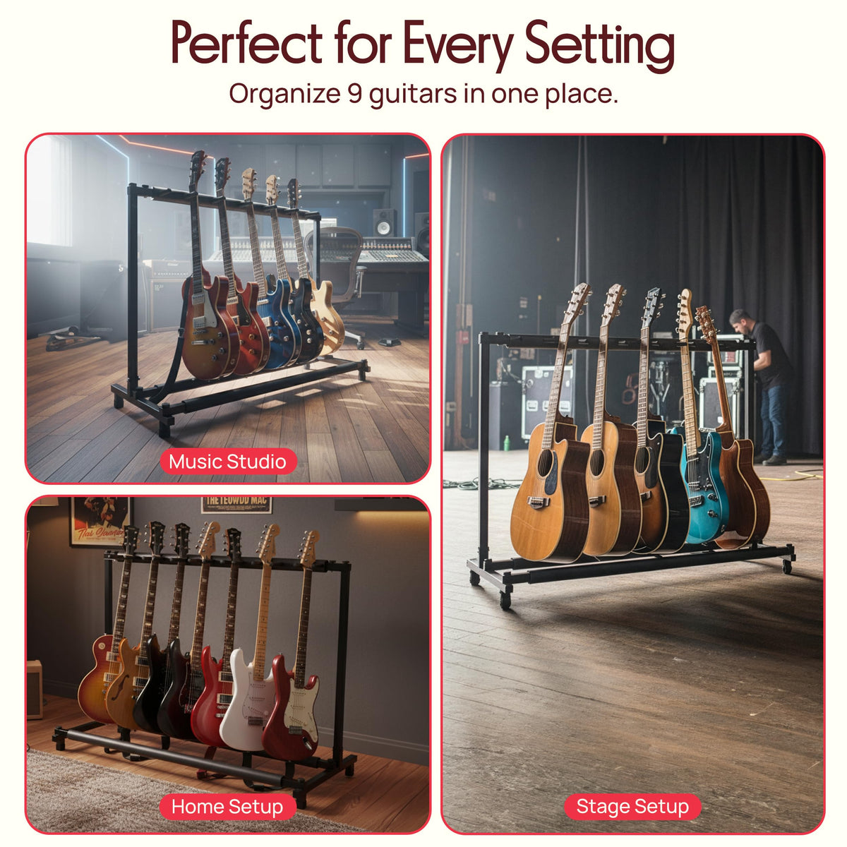 Foldable Universal Multi Guitar Stand I31041