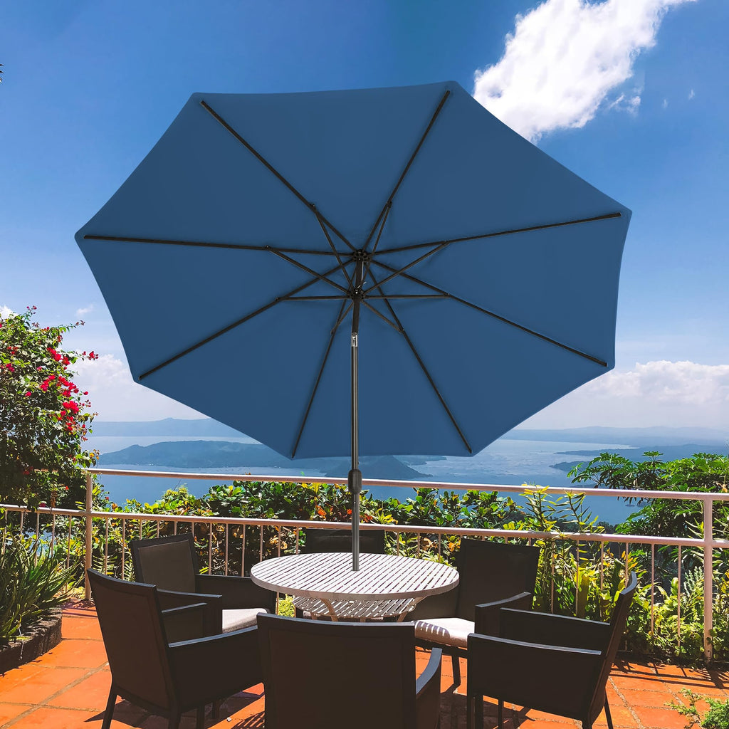 9 FT Patio Umbrella with Base E443