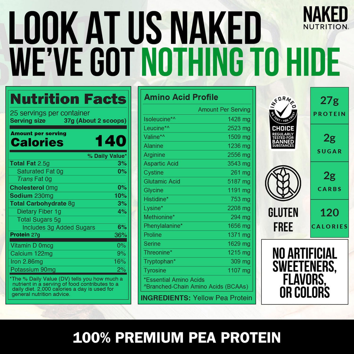 Pea Protein Powder 2LB and Powdered Peanut Butter 1.5LB Vegan Non-GMO Gluten Free Z99955