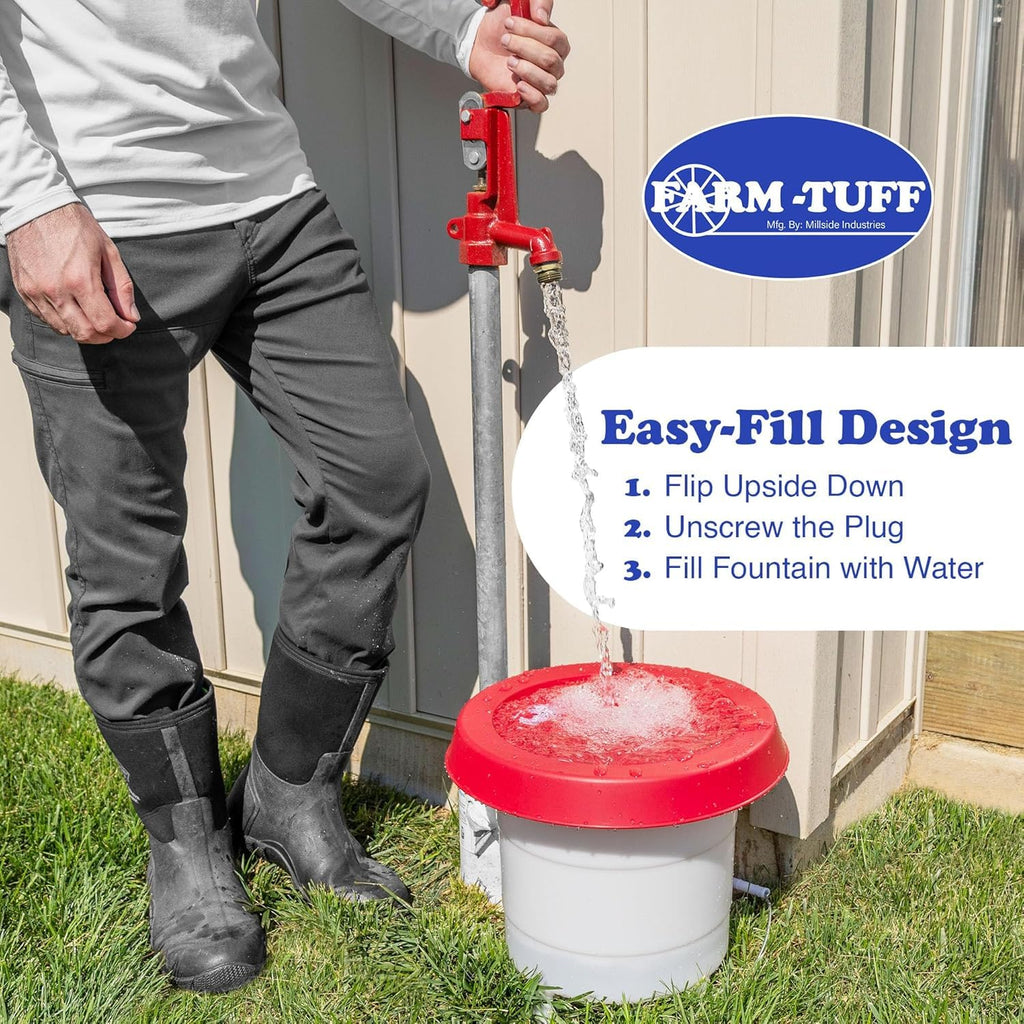 3 Gallon Plastic Poultry Waterer T9456