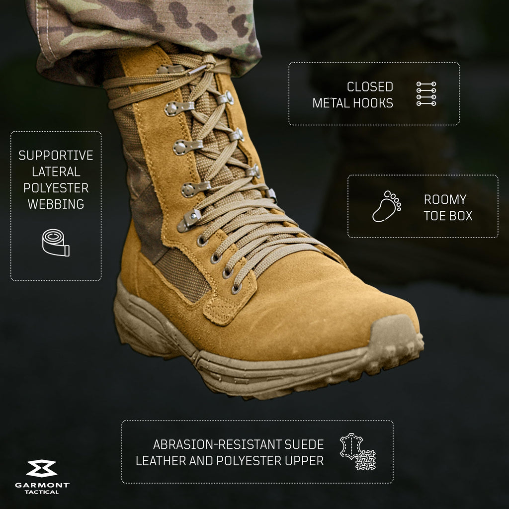 Coyote Suede Combat Boots L567520