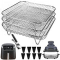 7 Inch Stackable Stainless Steel Air Fryer Rack, 3 Pcs D177703
