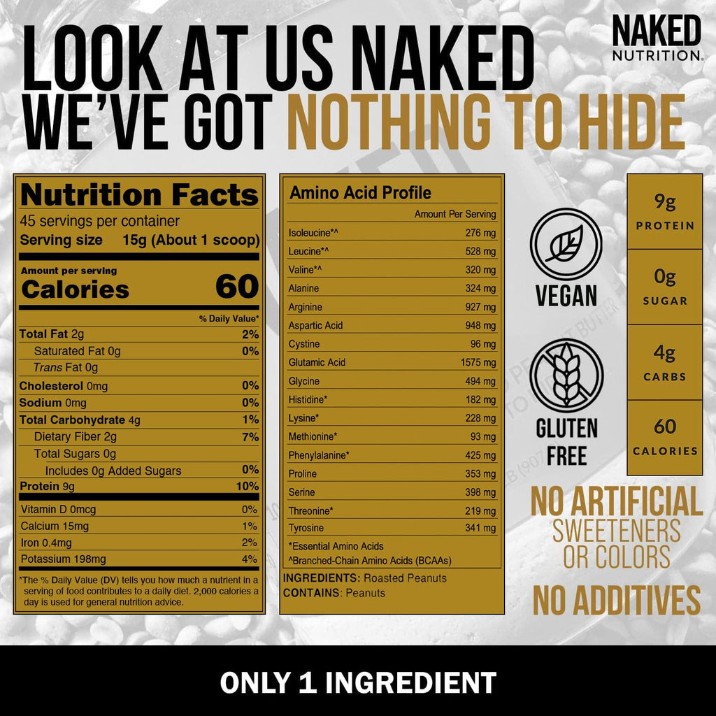 Pea Protein Powder 2LB and Powdered Peanut Butter 1.5LB Vegan Non-GMO Gluten Free Z99955
