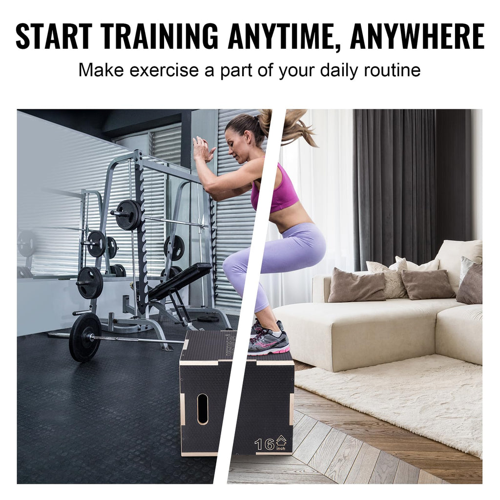 3 in 1 Wood Plyometric Jump Box T641