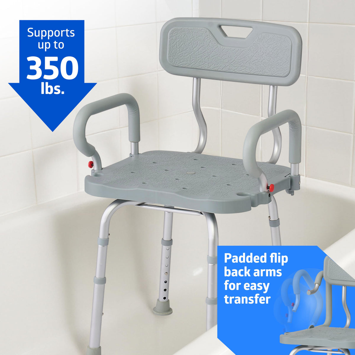 Swivel Bath Chair with Backrest N345474