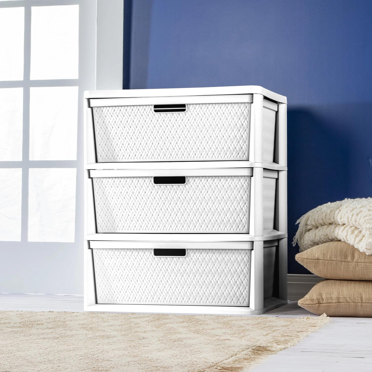 White 3 Drawer Storage Unit O6024