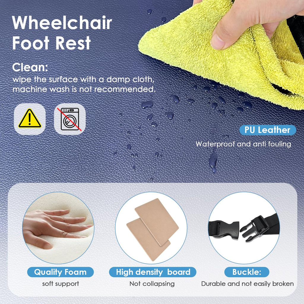 Wheelchair Foot Rest Elevating Extender Leg Rest Replacement Pad G9581