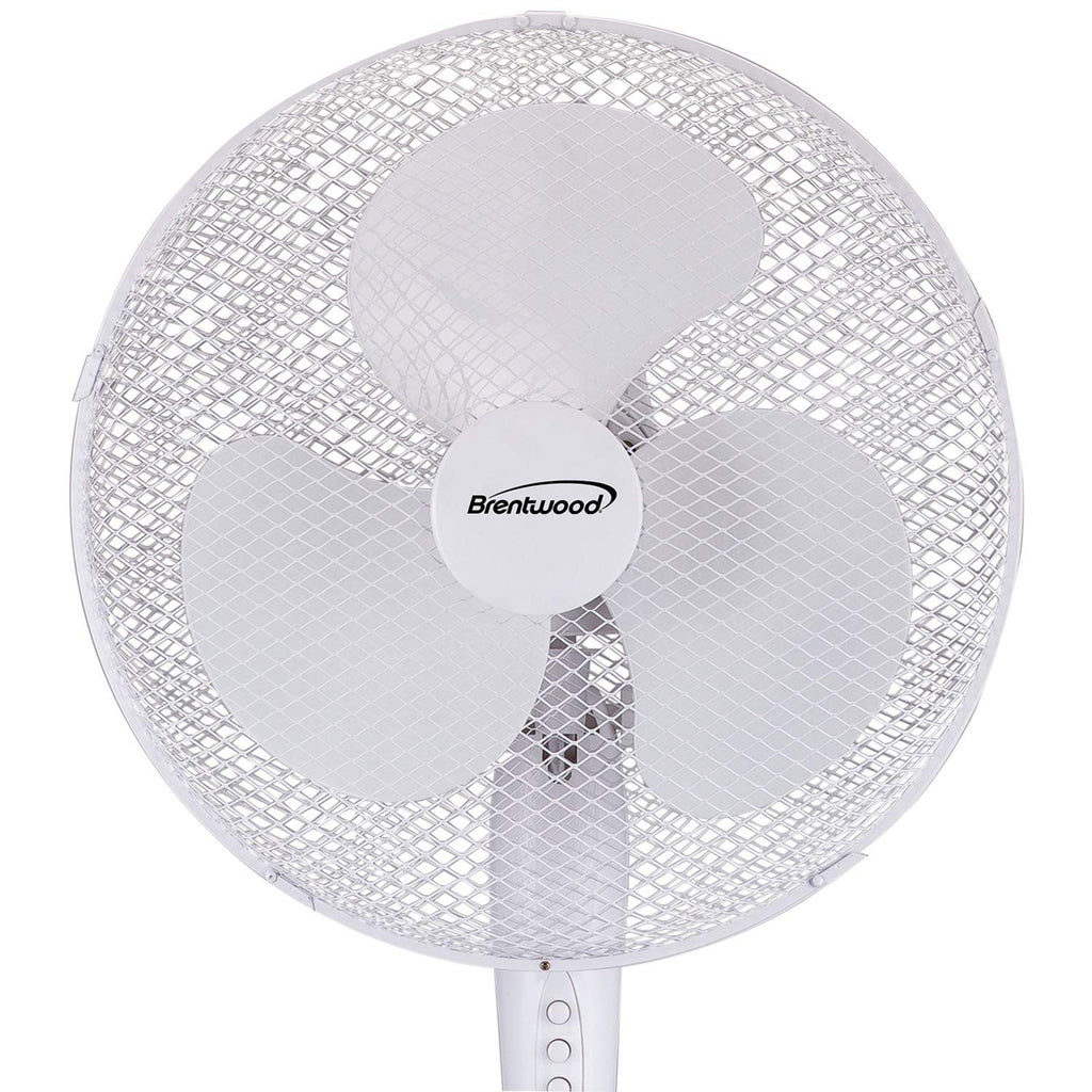 White 16-inch 3-Speed Oscillating Stand Fan K25247