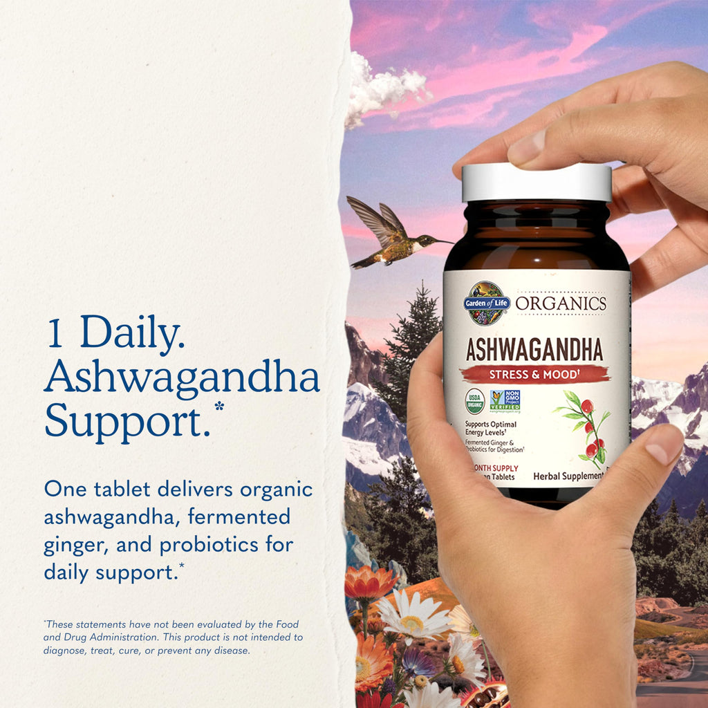 Organic Ashwagandha with Probiotics & Ginger C3842