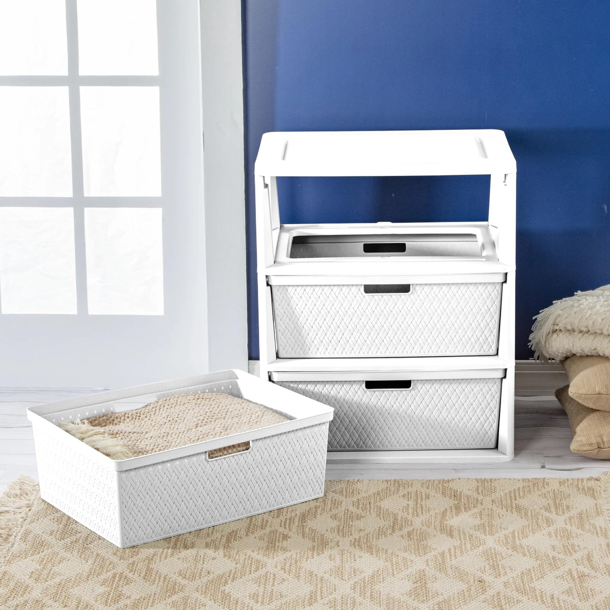 White 3 Drawer Storage Unit O6024