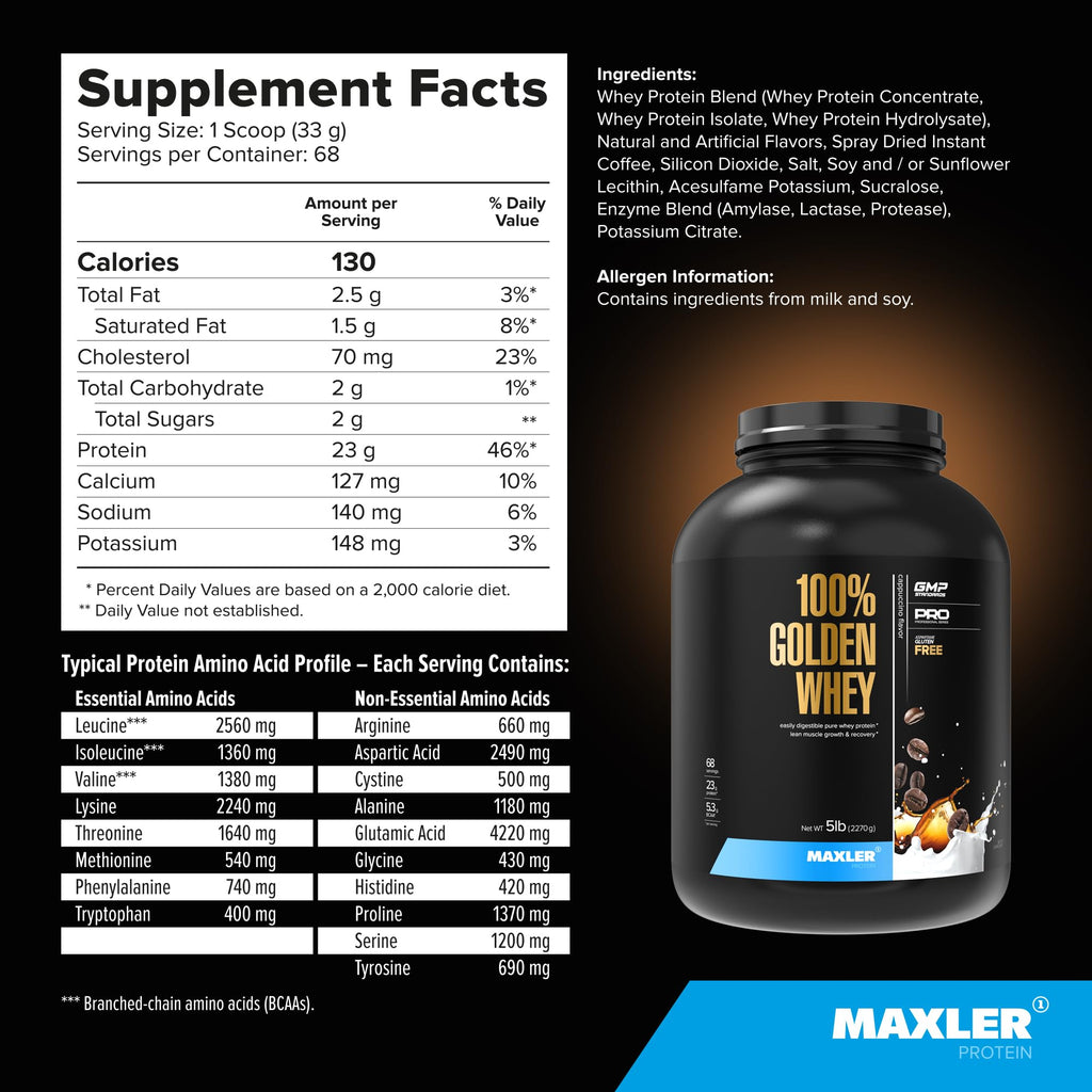 Whey Protein Powder Cappuccino 5 lb X483935