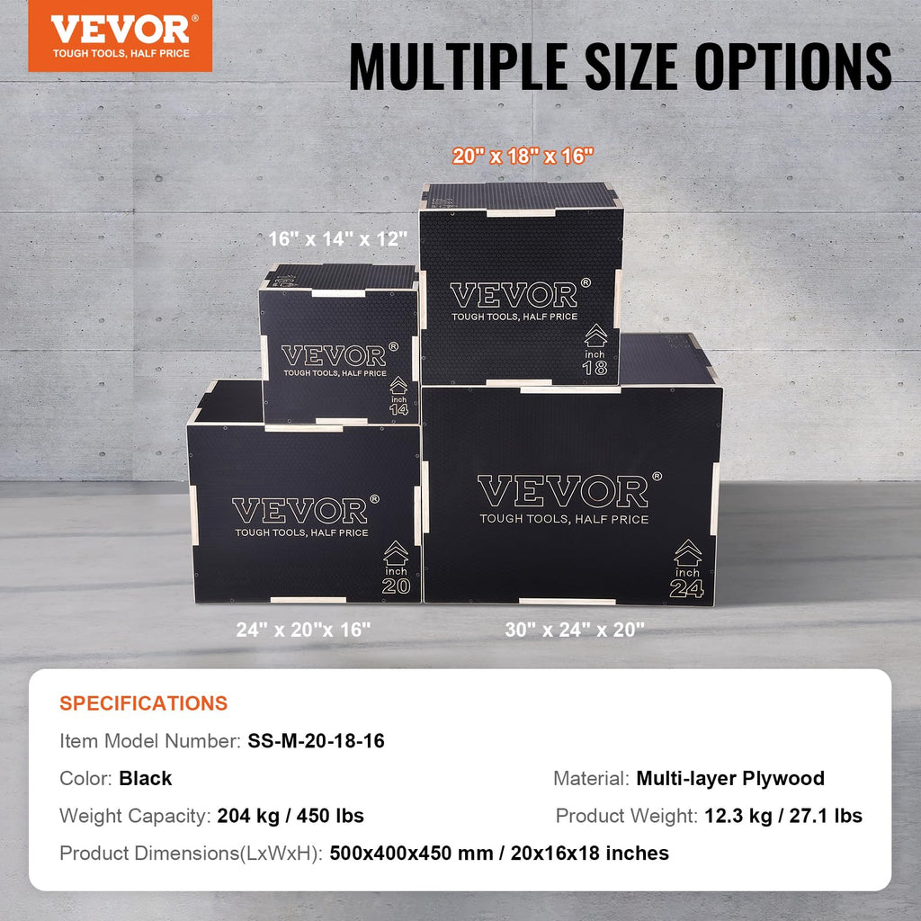 3 in 1 Wood Plyometric Jump Box T641