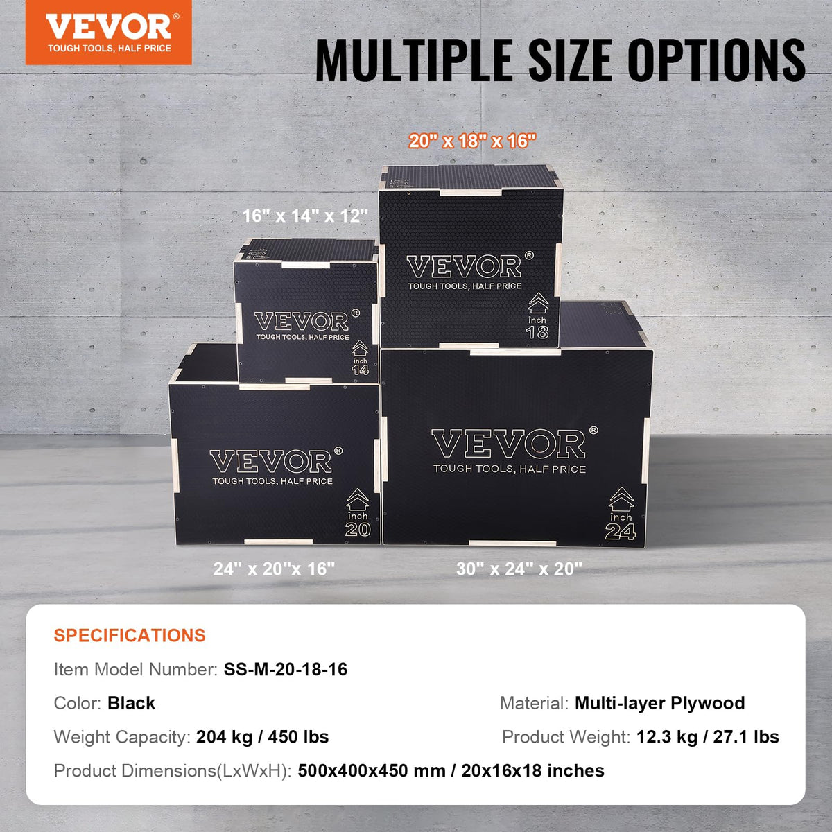 3 in 1 Wood Plyometric Jump Box T641