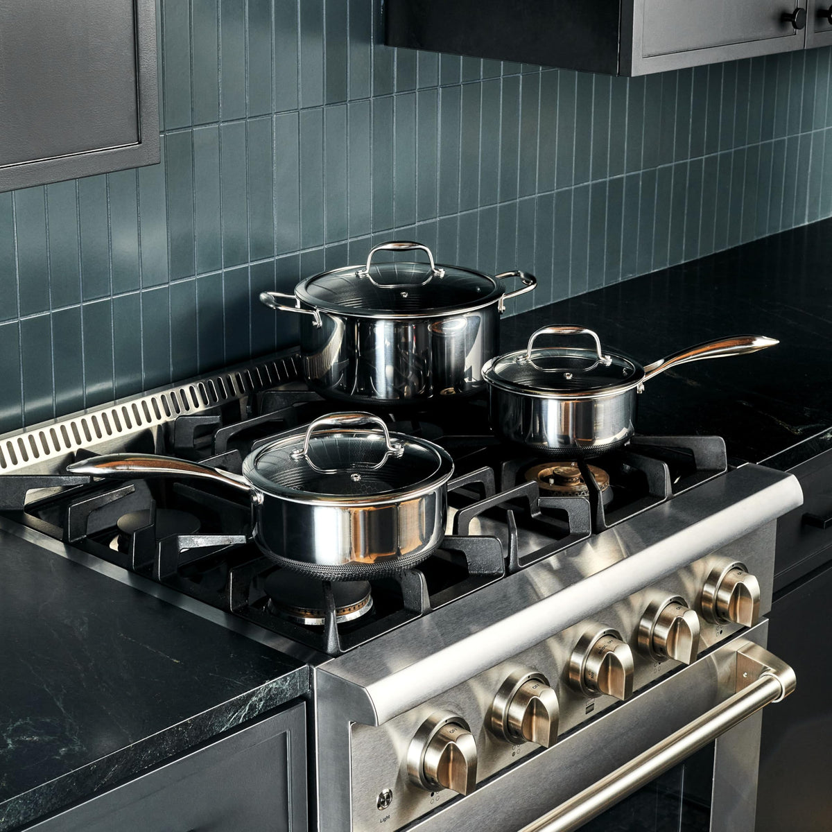 19-Piece Nonstick Cookware Set with Lids A639