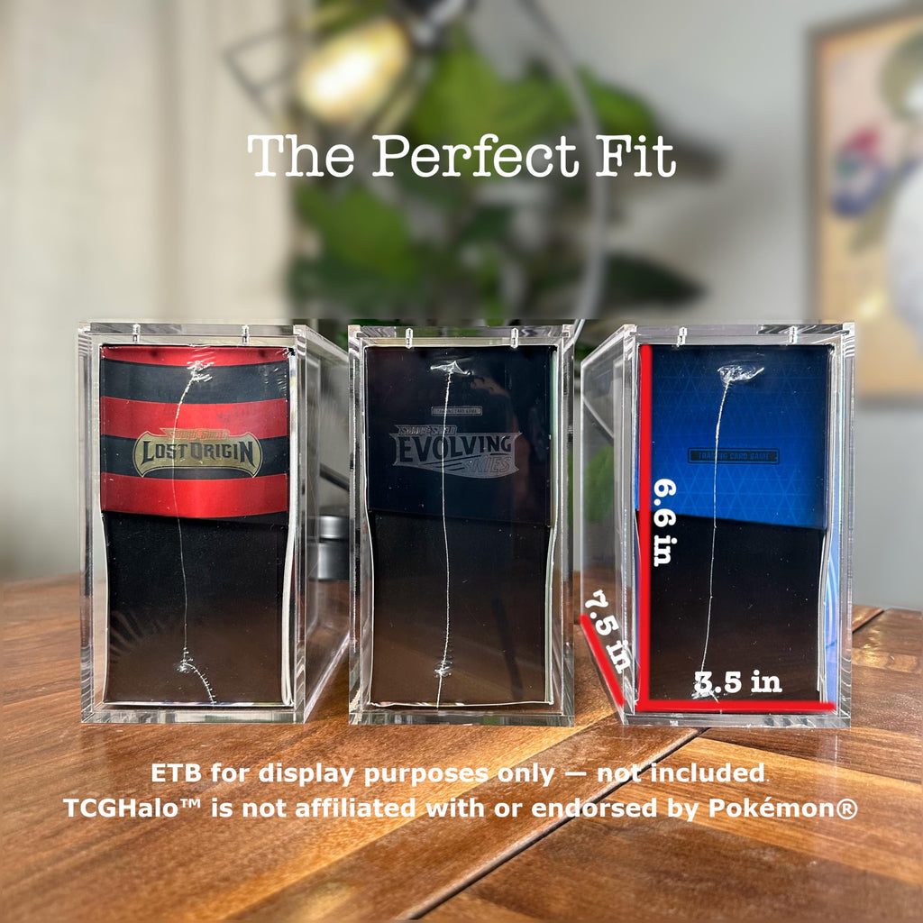 3 Pack Clear Acrylic ETB Display Case C196