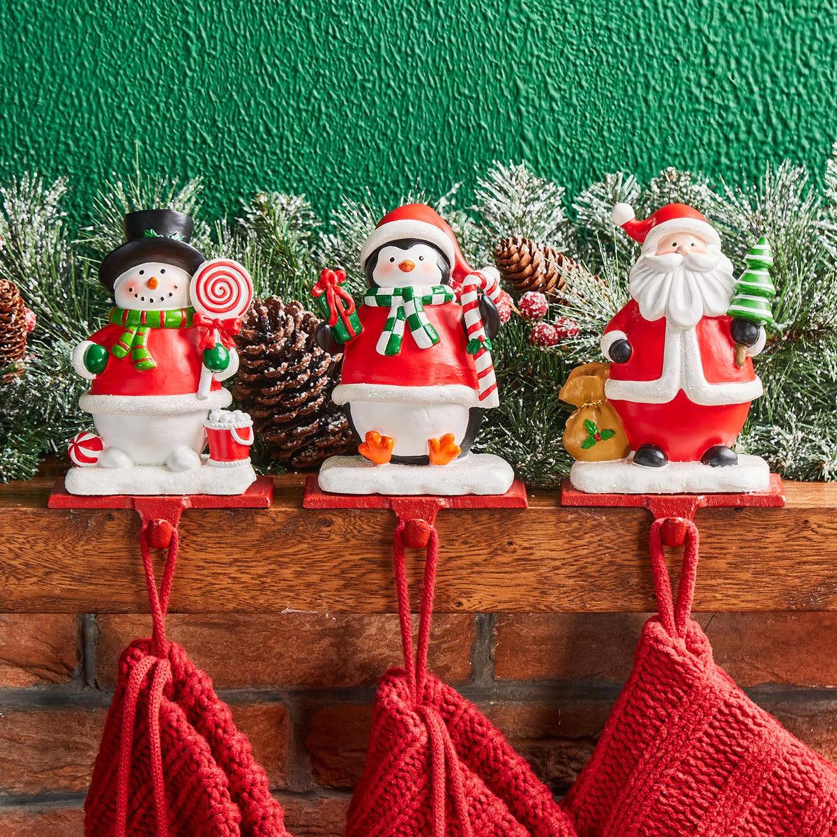 Set of 3 Christmas Stocking Holders K78046