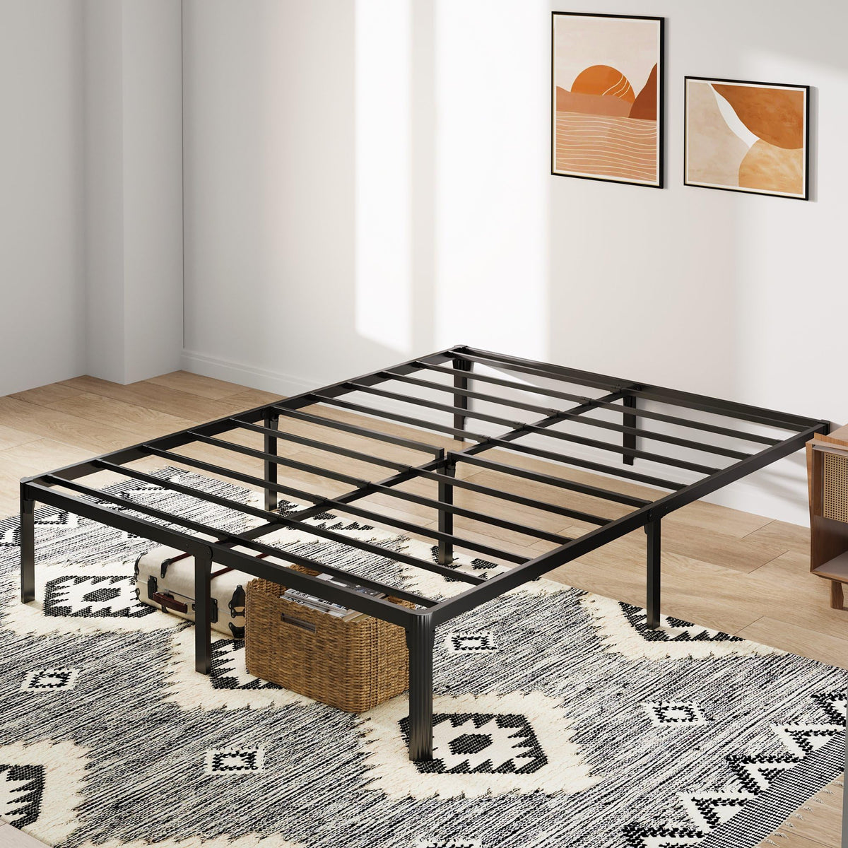 Queen Bed Frame with Headboard Footboard J78028