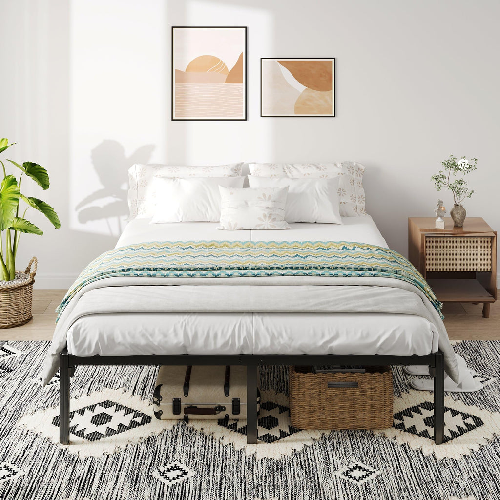 Queen Bed Frame with Headboard Footboard J78028