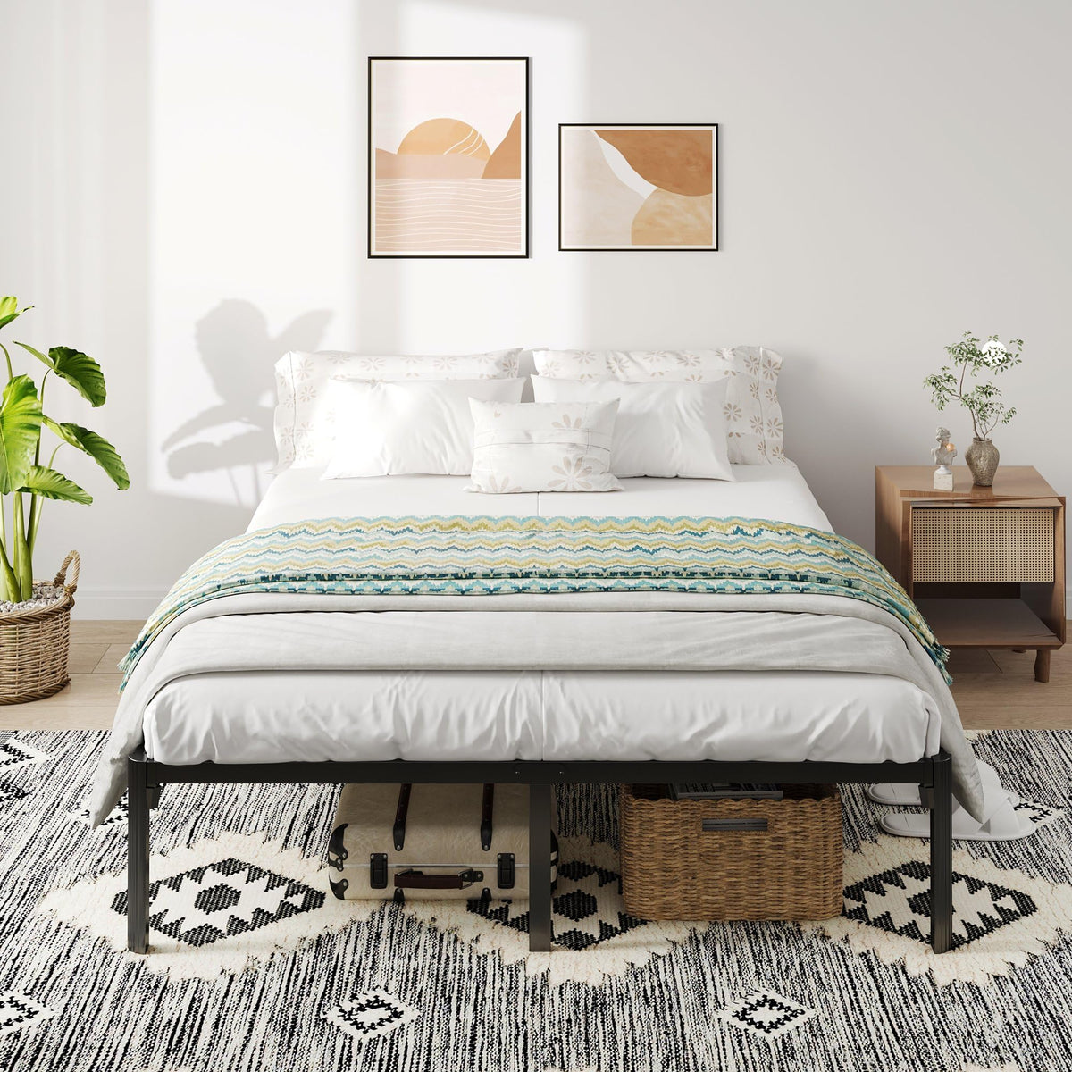 Queen Bed Frame with Headboard Footboard J78028