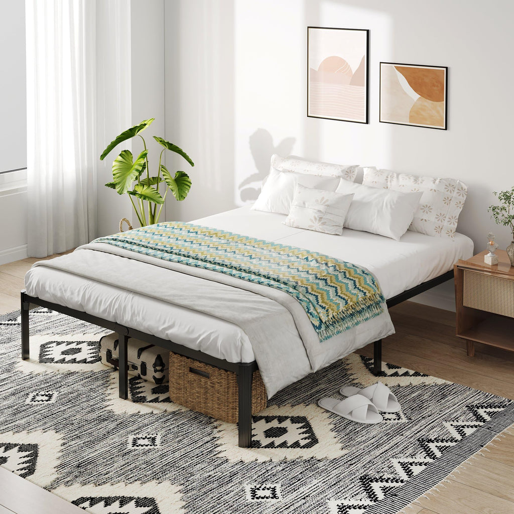 Queen Bed Frame with Headboard Footboard J78028